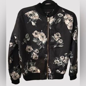 I Joan Floral Bomber Jacket Women’s Size Medium